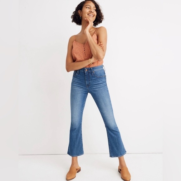 Madewell Curvy Cali Demi-Boot Jeans | Tierney Wash | Women’s 28 Tall High Rise - Picture 1 of 13